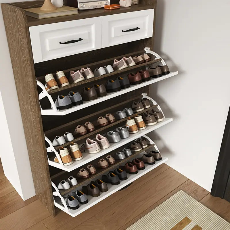 M-👞✨ Elegant and Space-Saving Entrance Shoe Cabinet! ✨👞