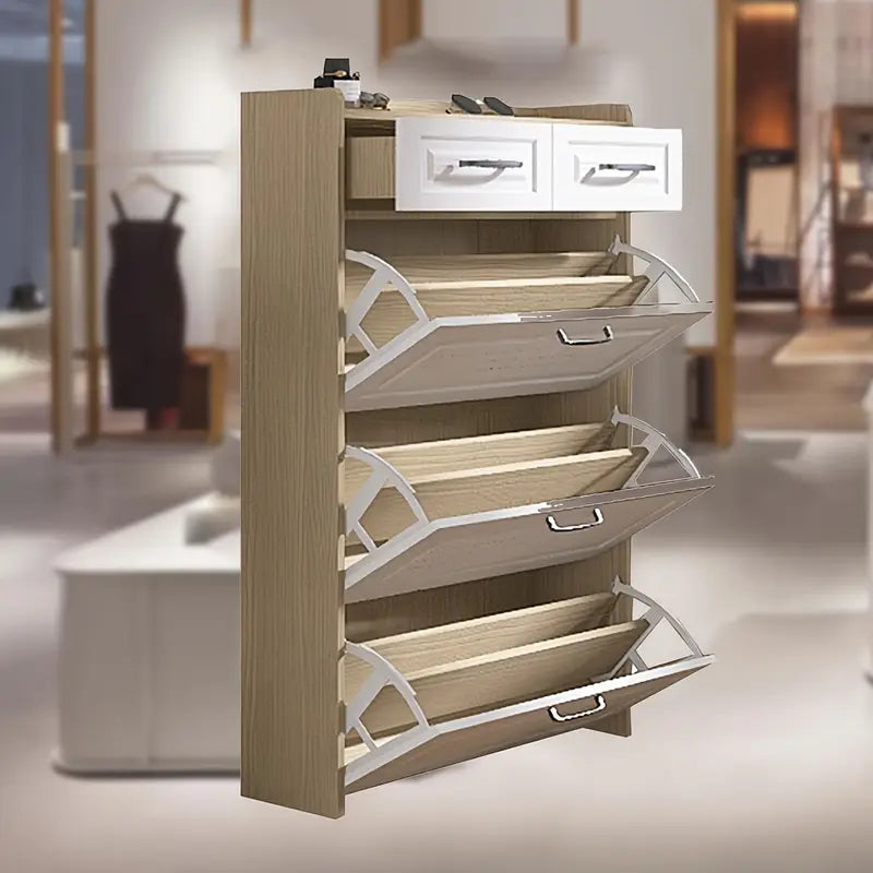 M-👞✨ Elegant and Space-Saving Entrance Shoe Cabinet! ✨👞