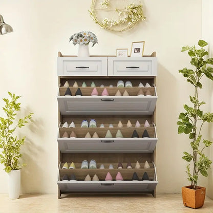 M-👞✨ Elegant and Space-Saving Entrance Shoe Cabinet! ✨👞
