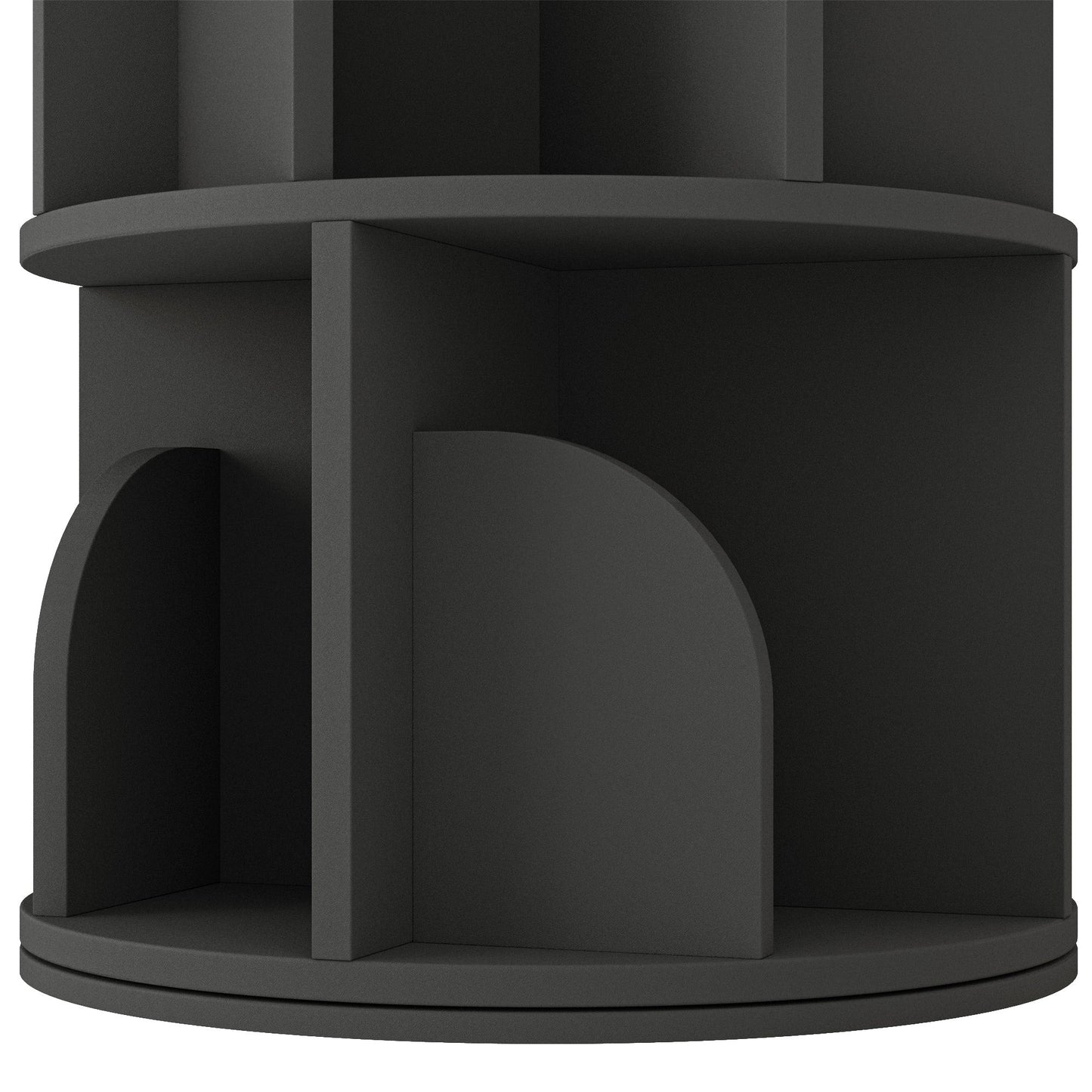 Yowos Rotating Bookshelf 360 Degree Storage Rack