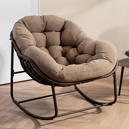[CAILOVER]Rocking chair with cushion & free shipping