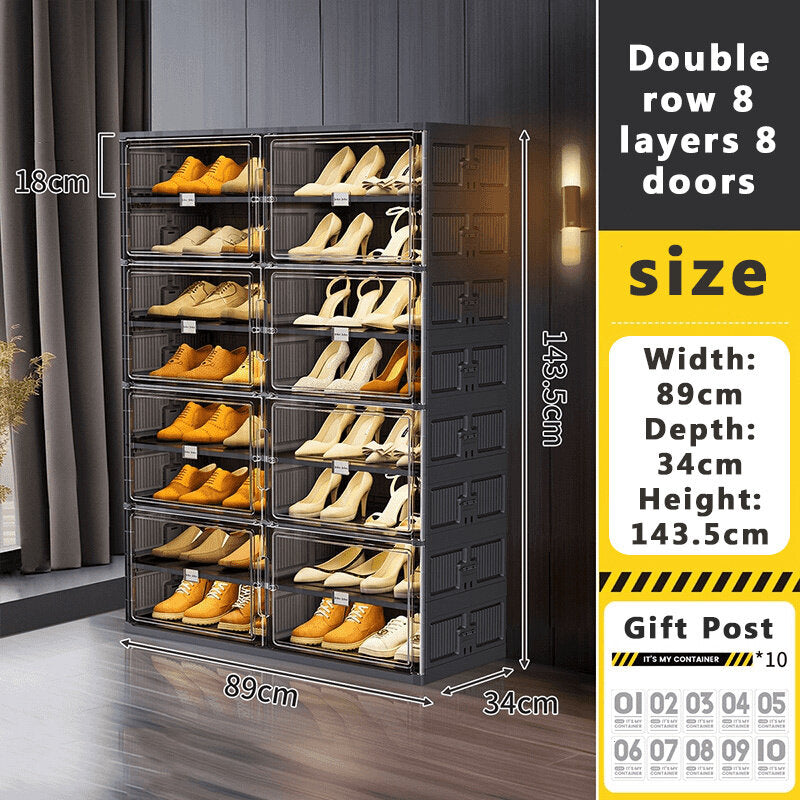 Premium Black Portable Shoe Protection Case