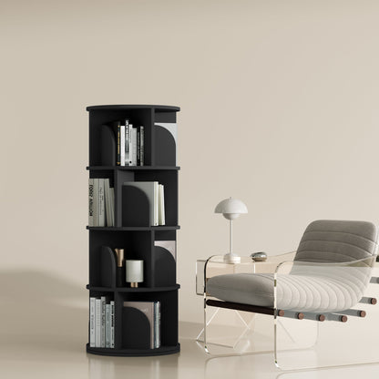 Yowos Rotating Bookshelf 360 Degree Storage Rack