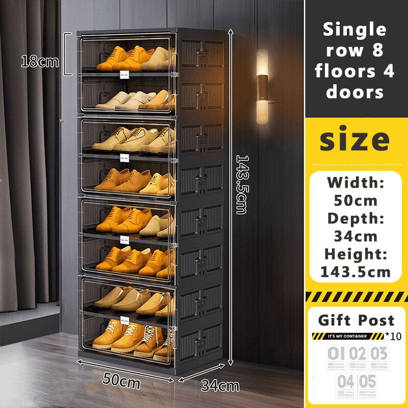 Premium Black Portable Shoe Protection Case