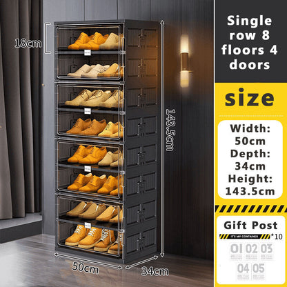 Premium Black Portable Shoe Protection Case