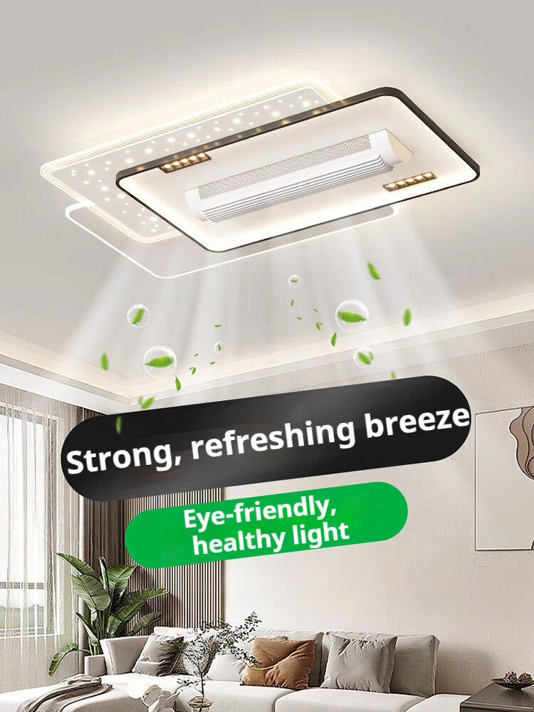 Intelligent bladeless fan chandelier & free shipping