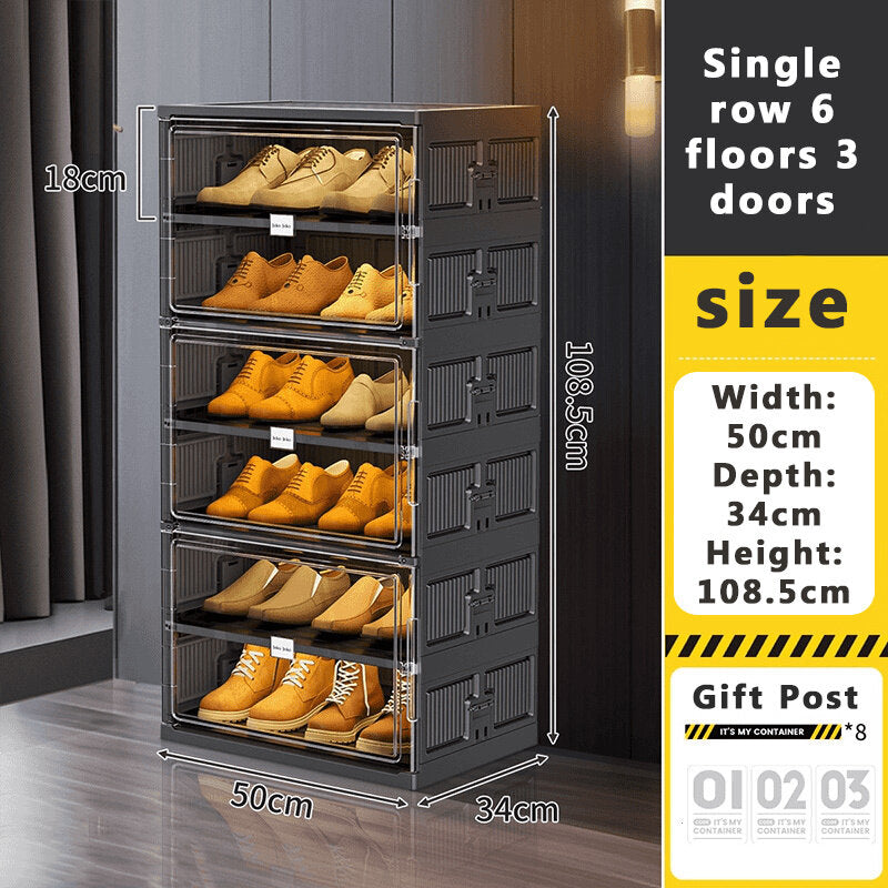 Premium Black Portable Shoe Protection Case