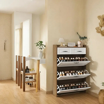 M-👞✨ Elegant and Space-Saving Entrance Shoe Cabinet! ✨👞