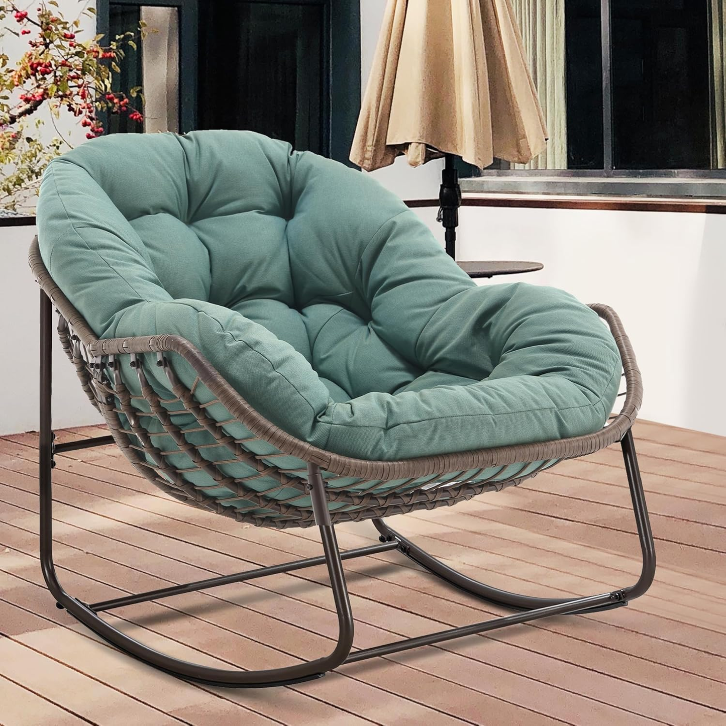 [CAILOVER]Rocking chair with cushion & free shipping