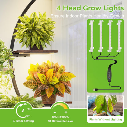 TN-🌿 Nine-Tiered Flower Stand with Grow Lights ✨