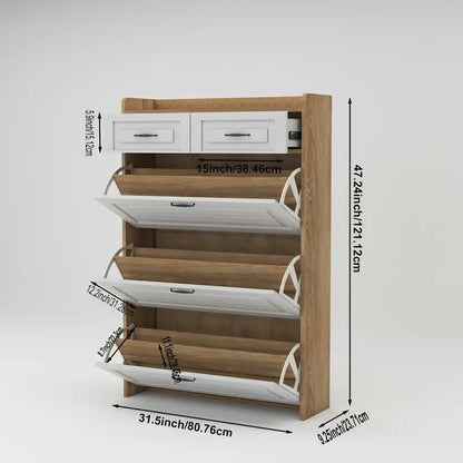 M-👞✨ Elegant and Space-Saving Entrance Shoe Cabinet! ✨👞