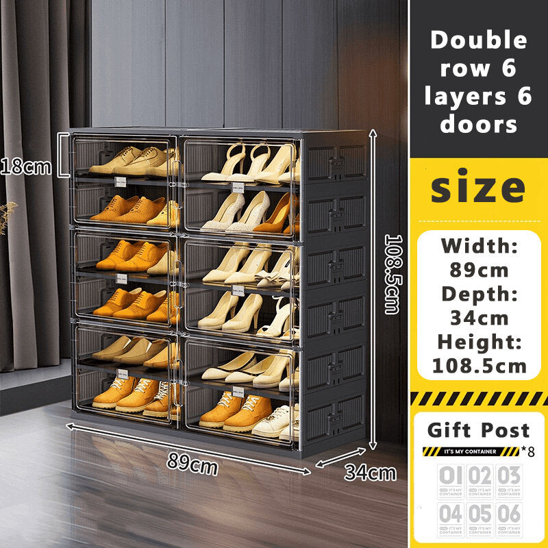 Premium Black Portable Shoe Protection Case