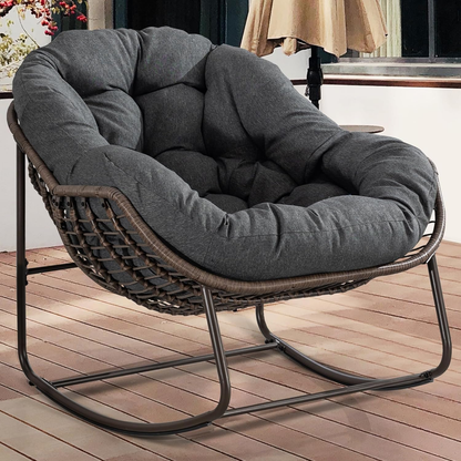 [CAILOVER]Rocking chair with cushion & free shipping