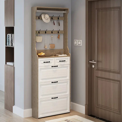 M-👞✨ Elegant and Space-Saving Entrance Shoe Cabinet! ✨👞