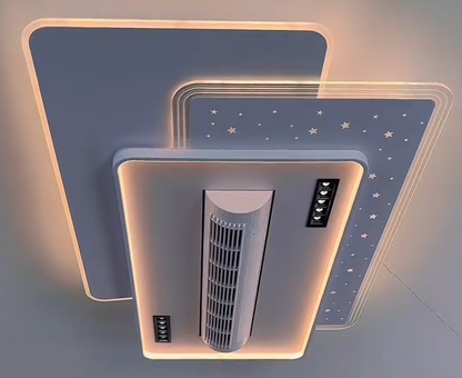 Intelligent bladeless fan chandelier & free shipping