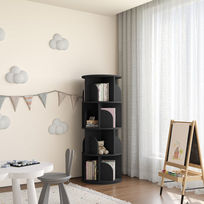 Yowos Rotating Bookshelf 360 Degree Storage Rack