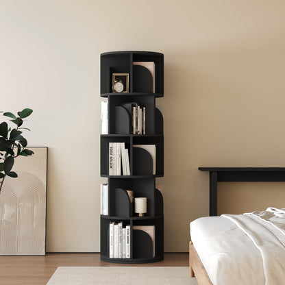 Yowos Rotating Bookshelf 360 Degree Storage Rack